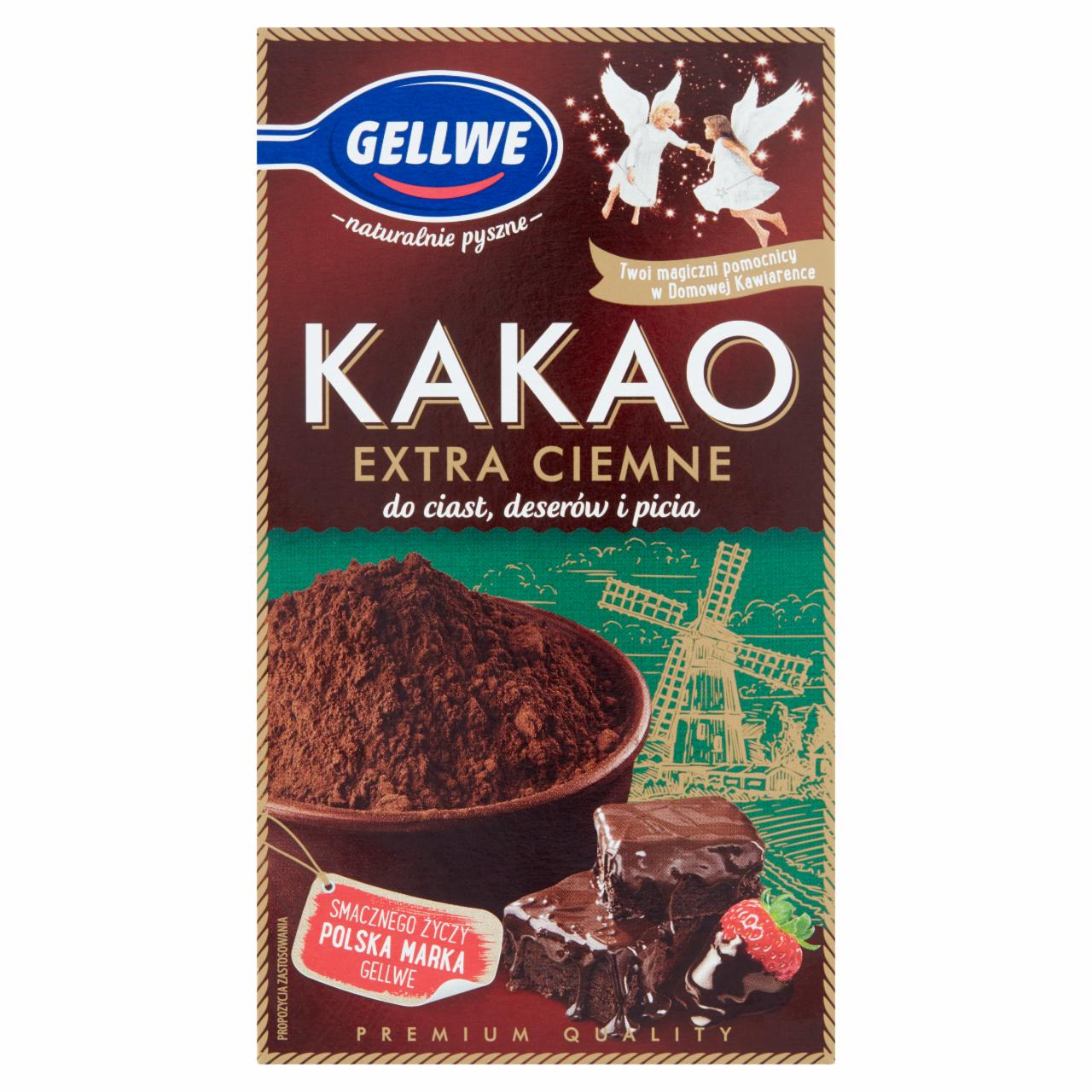Zdjęcia - Gellwe Kakao extra ciemne 80 g