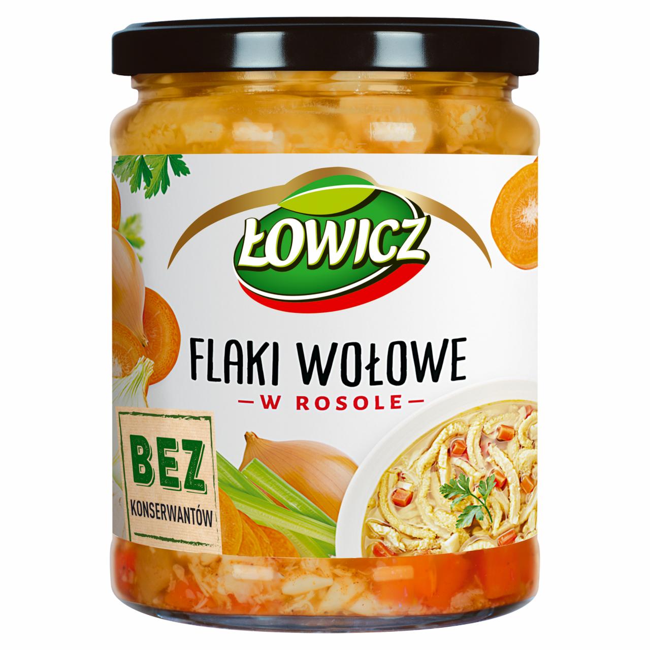 Zdjęcia - Łowicz Flaki wołowe w rosole 500 g