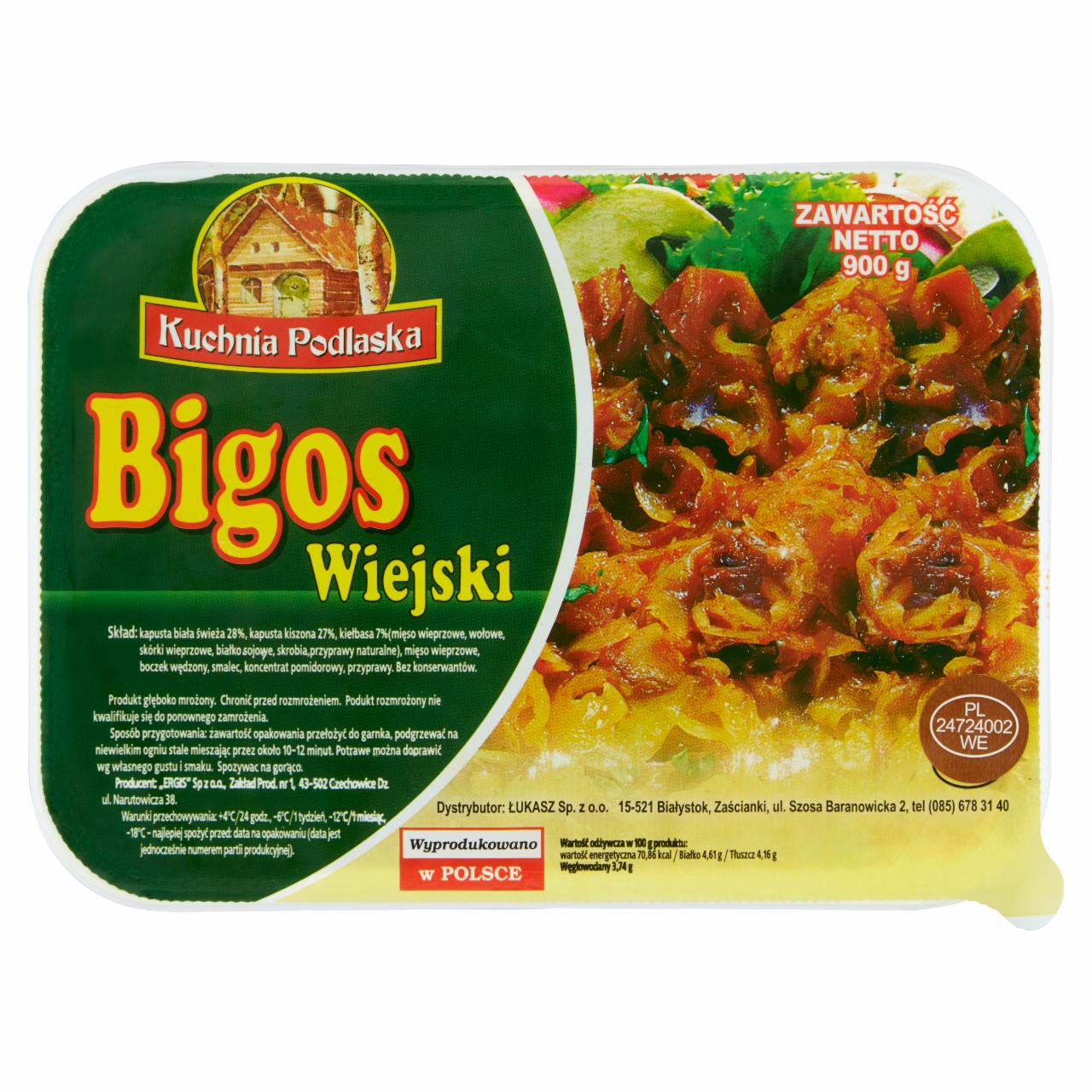 Zdjęcia - Kuchnia Podlaska Bigos wiejski 900 g