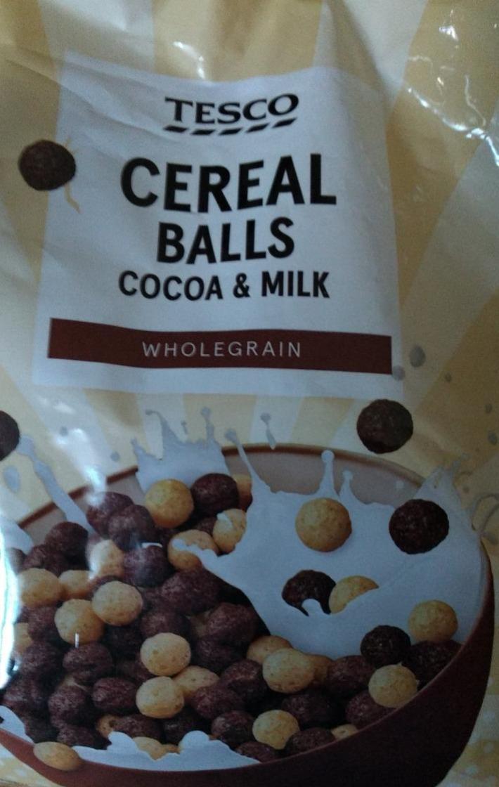 Zdjęcia - tesco Cereal Balls Cocoa&Milk