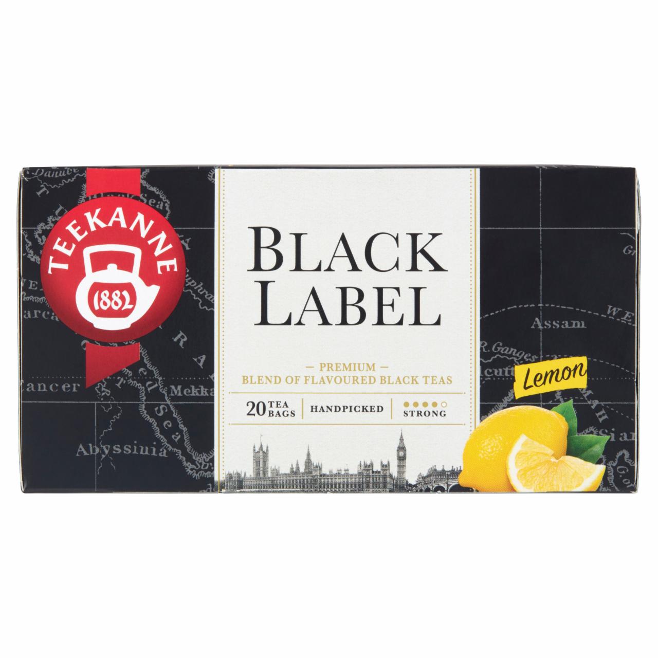 Zdjęcia - Teekanne Black Label Lemon Mieszanka herbat czarnych 33 g (20 x 1,65 g)