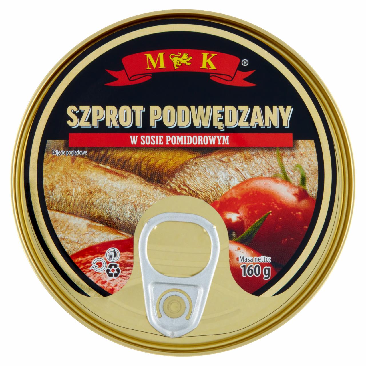 Zdjęcia - MK Szprot podwędzany w sosie pomidorowym 160 g