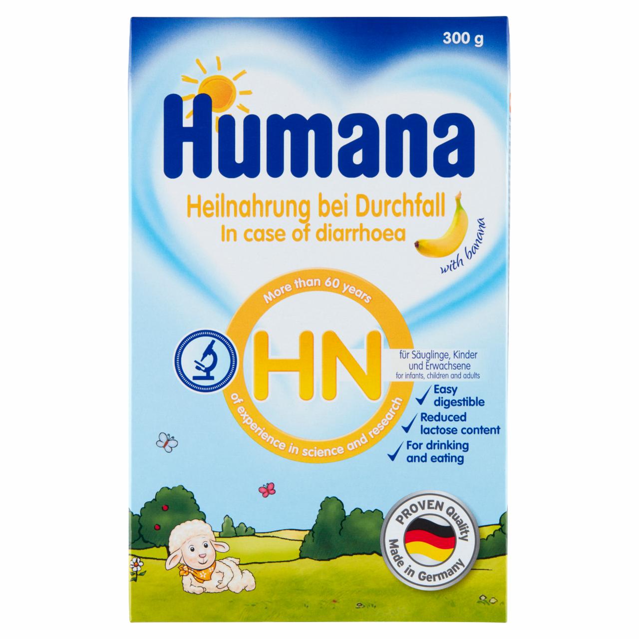 Zdjęcia - Humana HN Dietetyczny środek spożywczy specjalnego przeznaczenia medycznego z bananami 300 g