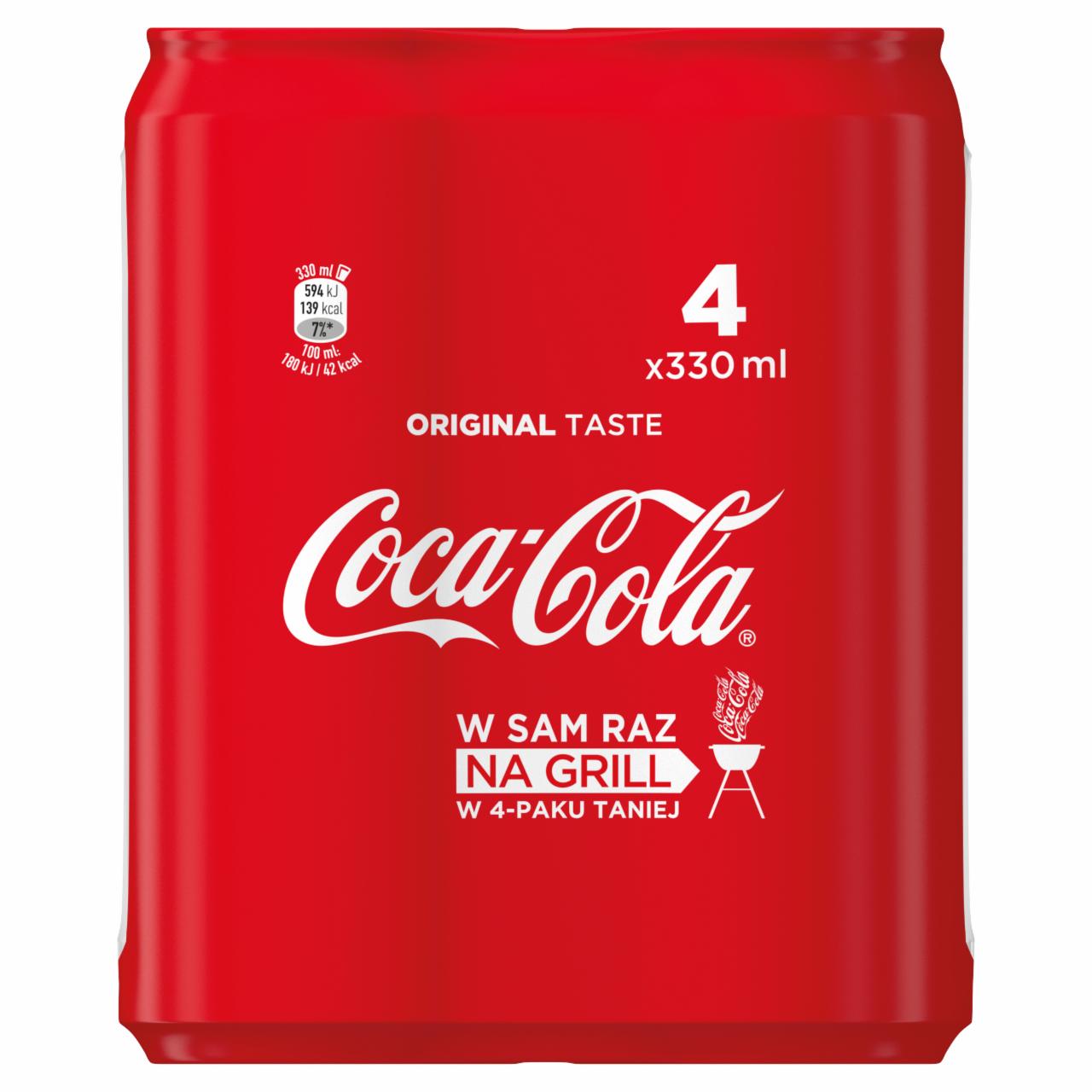 Zdjęcia - Coca-Cola Napój gazowany 4 x 330 ml