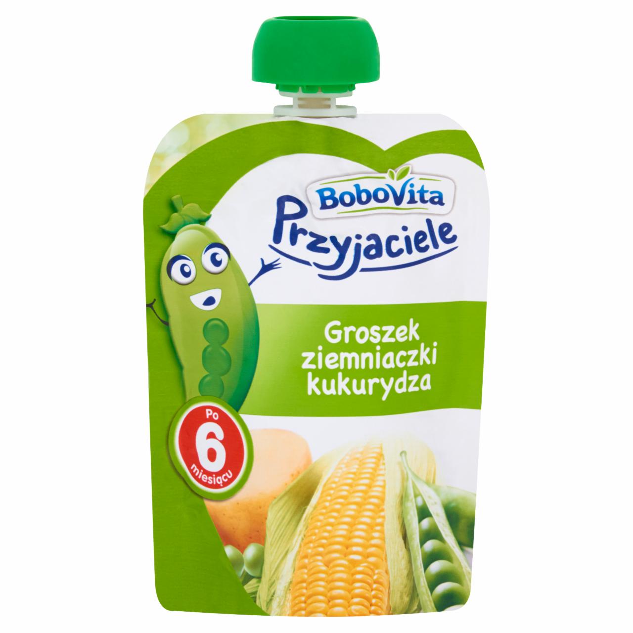 Zdjęcia - BoboVita Przyjaciele Groszek ziemniaczki kukurydza po 6 miesiącu 130 g