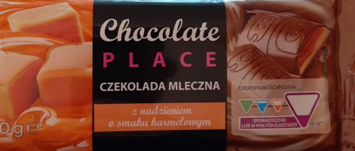 Zdjęcia - Chocolate Place Czekolada mleczna z nadzieniem o smaku karmelowym