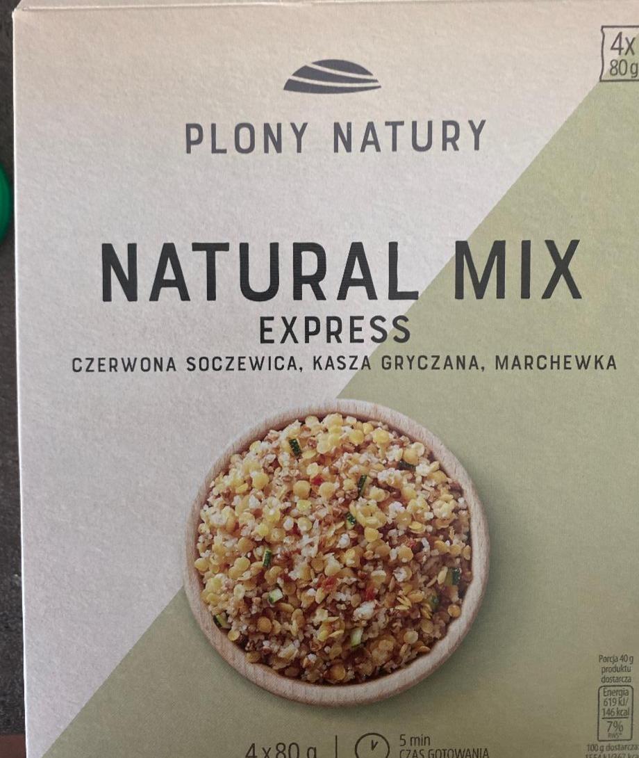 Zdjęcia - Natural Mix Express czerwona soczewica, kasza gryczana, marchewka Plony natury