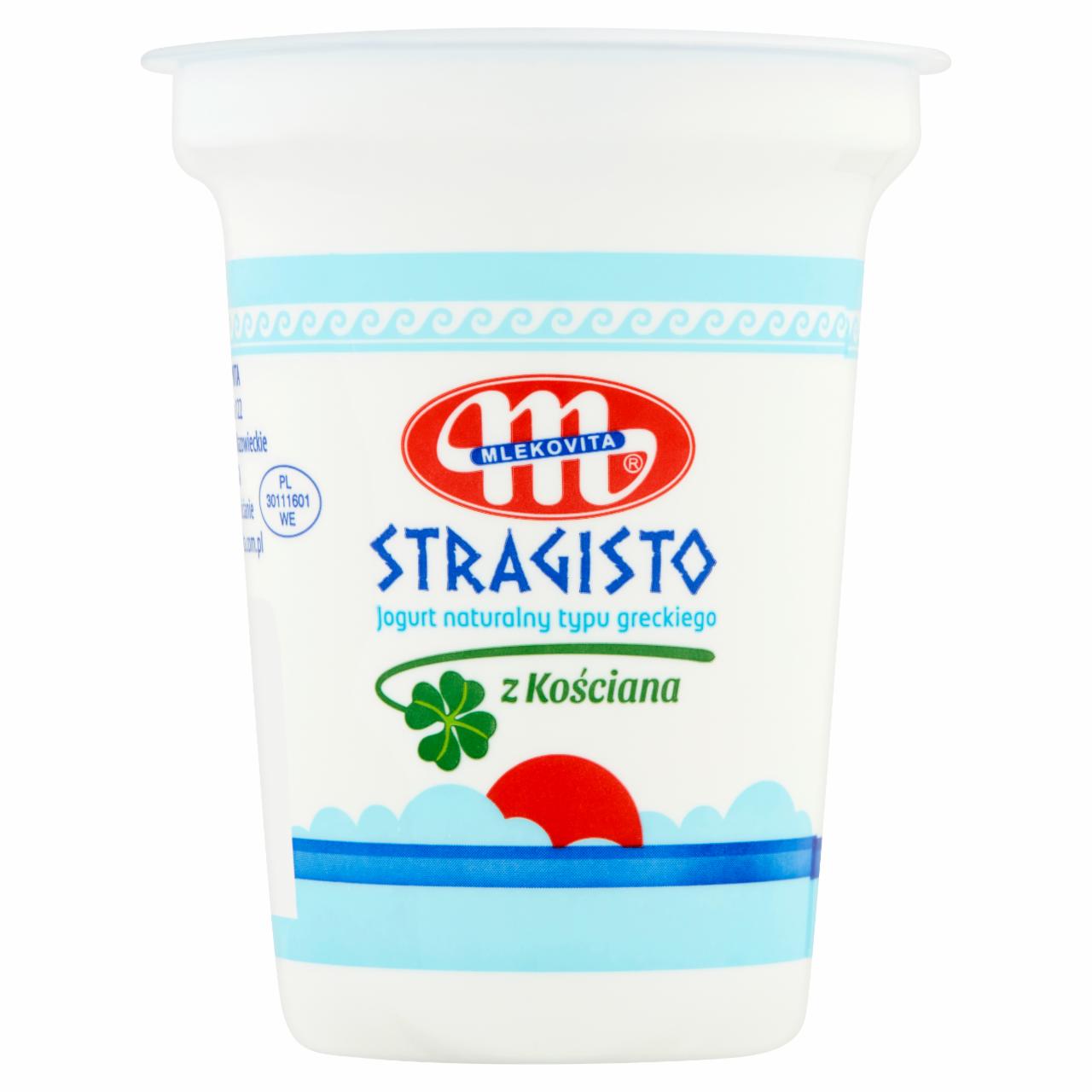 Zdjęcia - Mlekovita Stragisto Jogurt naturalny typu greckiego z Kościana 330 g