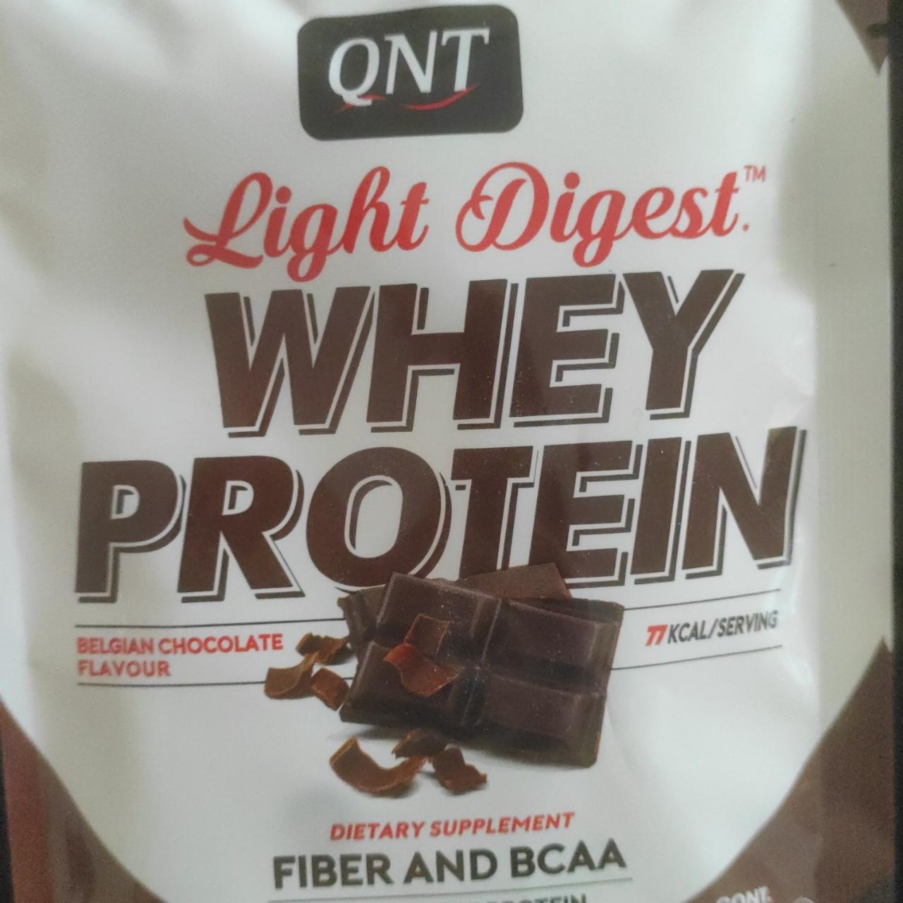 Zdjęcia - Light Digest Whey Protein Belgian Chocolate QNT