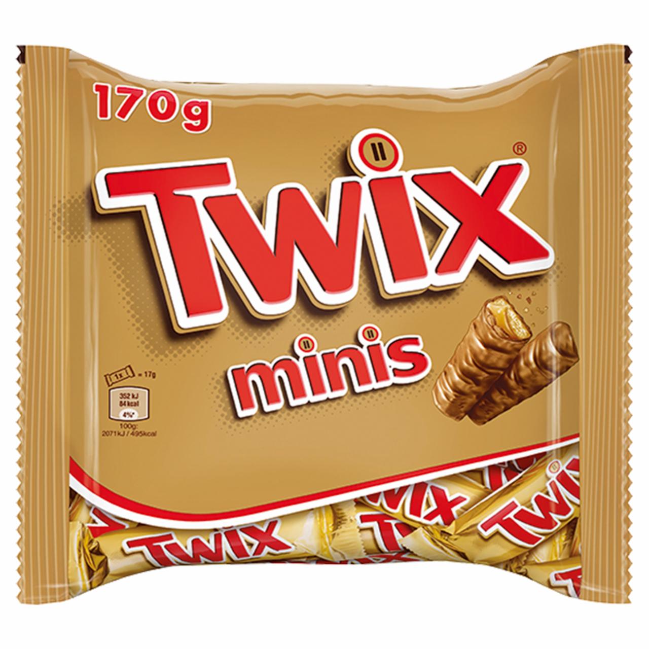 Zdjęcia - Twix Minis Ciasteczka oblane karmelem i mleczną czekoladą 170 g