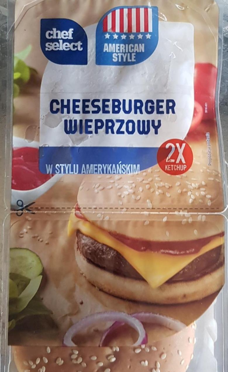 Chef select cheeseburger wieprzowy - kalorie, kJ i wartości odżywcze