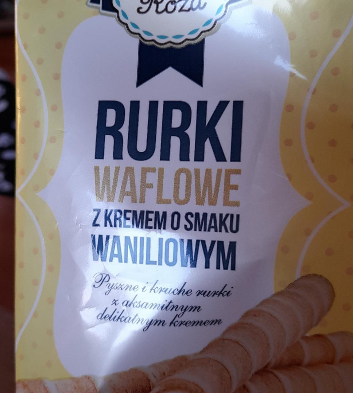 Zdjęcia - Rurki waflowe z kremem o smaku wanilinowym Cukiernia Róża