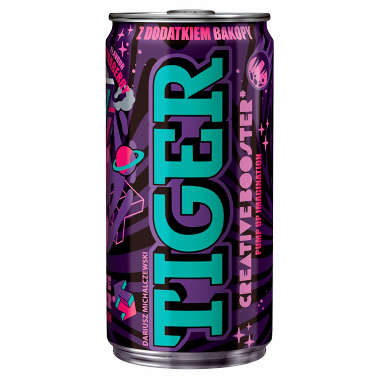 Zdjęcia - Tiger Creative Booster Gazowany owocowy napój energetyzujący o smaku poziomki 150 ml