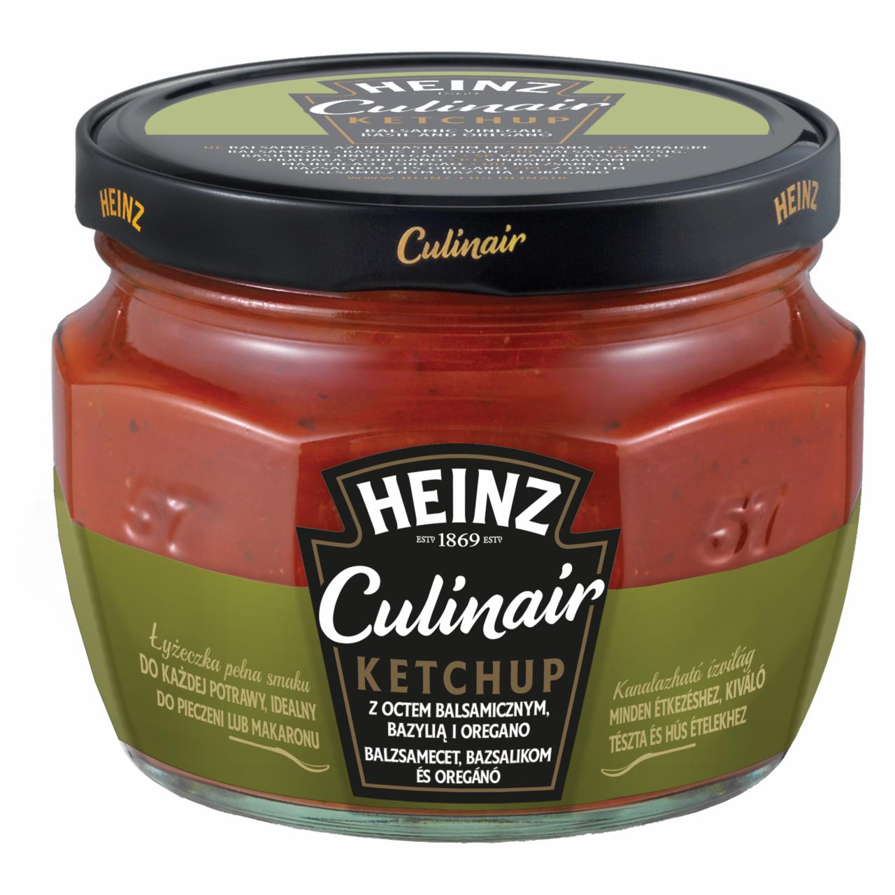 Zdjęcia - Heinz Culinair Ketchup z octem balsamicznym bazylią i oregano 300 g