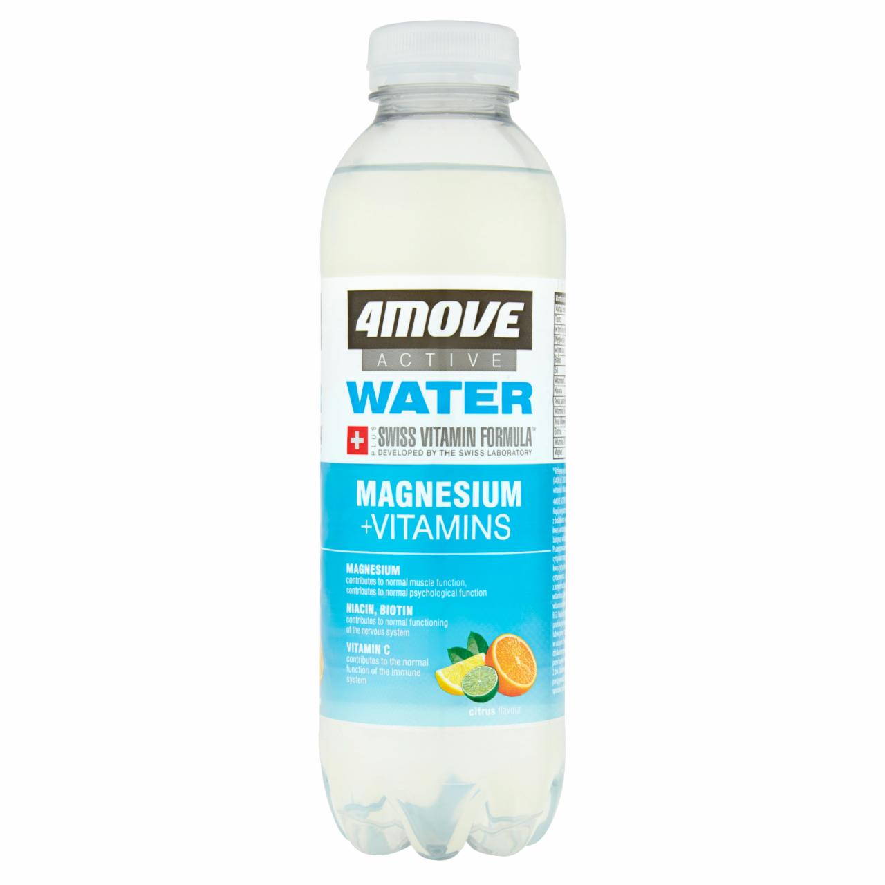 Zdjęcia - Active Water Magnez + Witaminy Napój niegazowany o smaku cytrusowym 556 ml 4Move