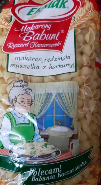 Zdjęcia - makaron rędziński muszelka z kurkuma Makarony Babuni Ekmak