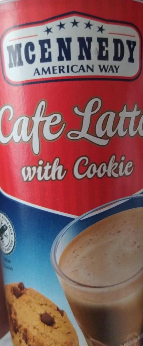 Zdjęcia - Cafe latte with cookie Mcennedy