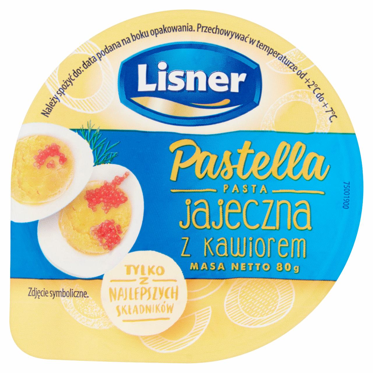 Zdjęcia - Lisner Pastella Pasta jajeczna z kawiorem 80 g