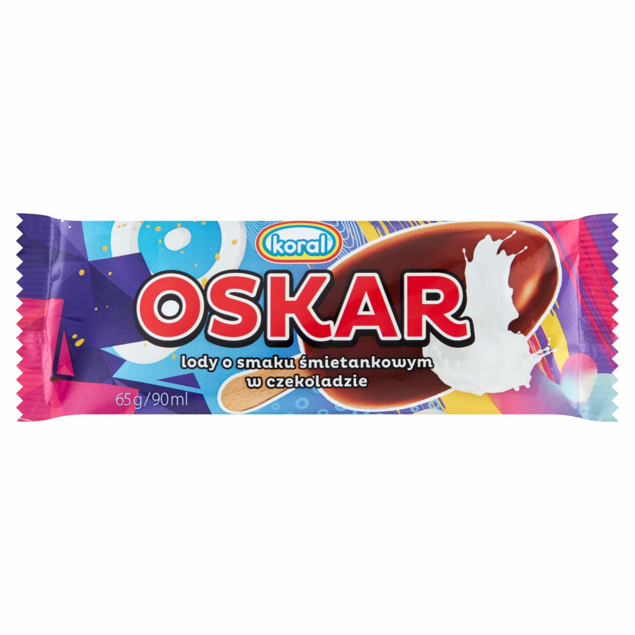 Zdjęcia - Oskar lody o smaku śmietankowym w czekoladzie Koral