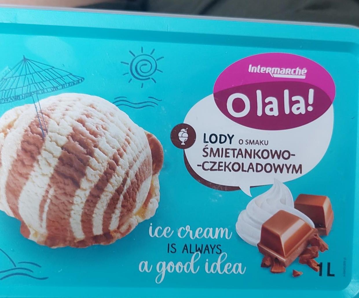 Zdjęcia - O lala lody o smaku śmietankowo czekoladowym Intermarche