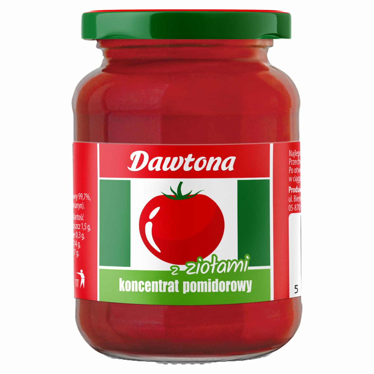 Zdjęcia - Dawtona Koncentrat pomidorowy z ziołami 200 g