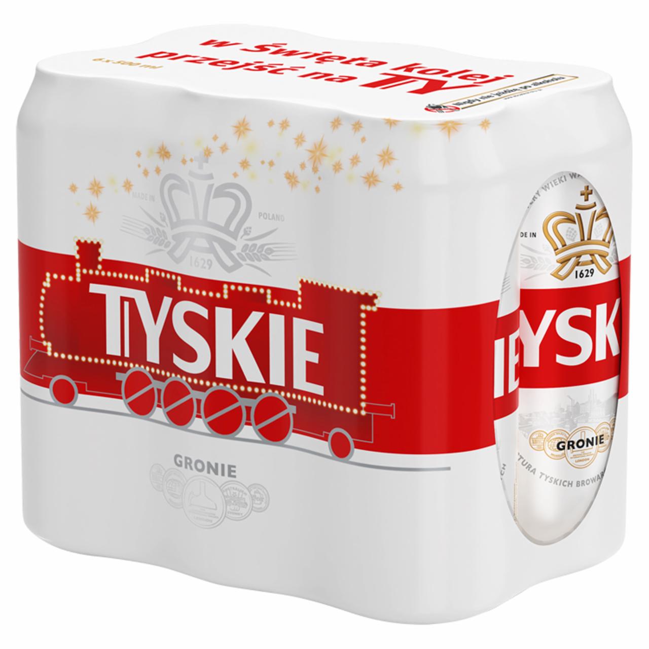 Zdjęcia - Tyskie Gronie Piwo jasne 6 x 0,5 l