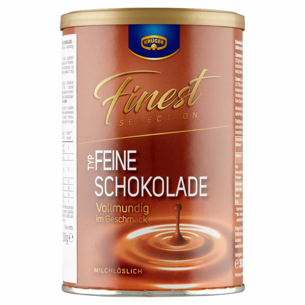 Zdjęcia - Krüger Finest Selection Feine Schokolade Napój w proszku z kakao 300 g