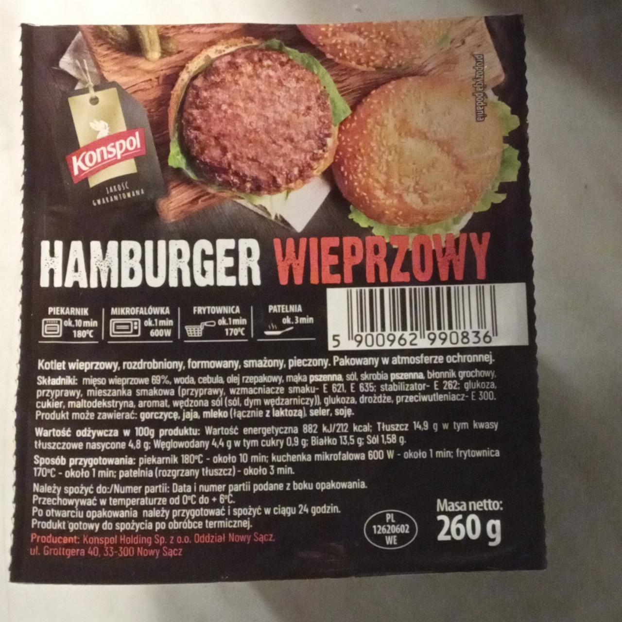 Zdjęcia - hamburger wieprzowy Konspol
