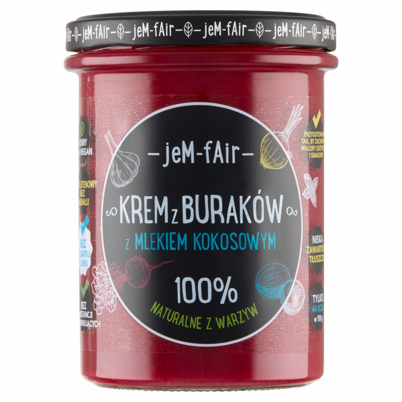 Zdjęcia - Jem Fair Krem z buraków z mlekiem kokosowym 380 g