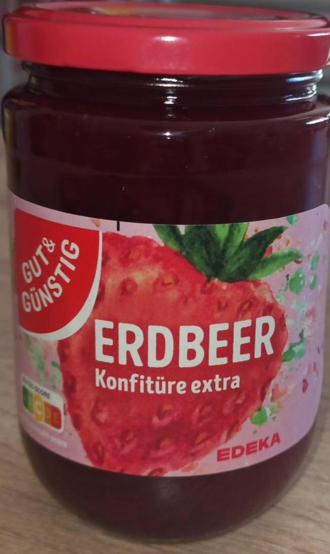 Zdjęcia - Erdbeer Konfitüre extra Edeka