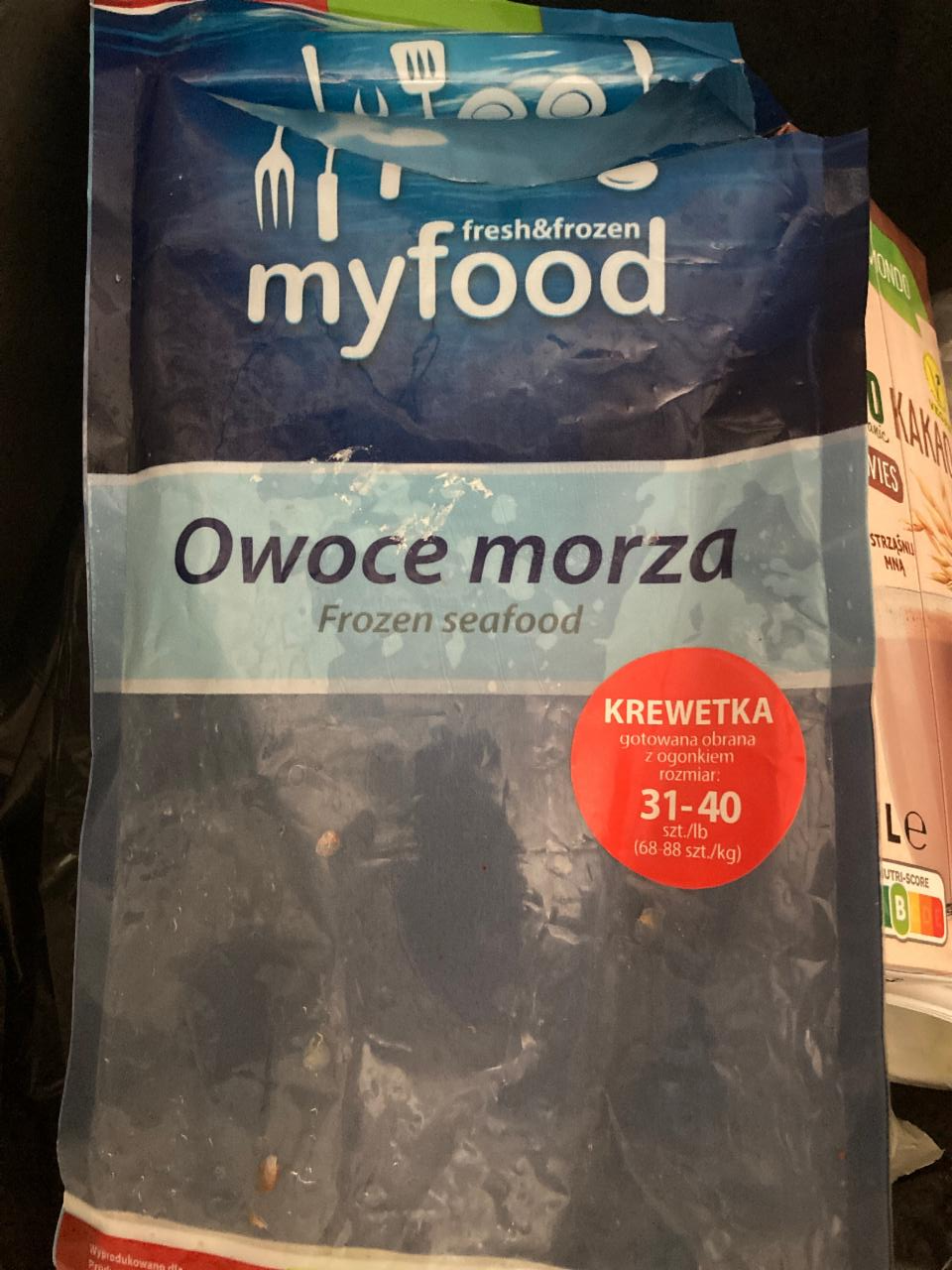 Zdjęcia - Owoce morza Krewetka biała gotowana obrana z ogonkiem MyFood