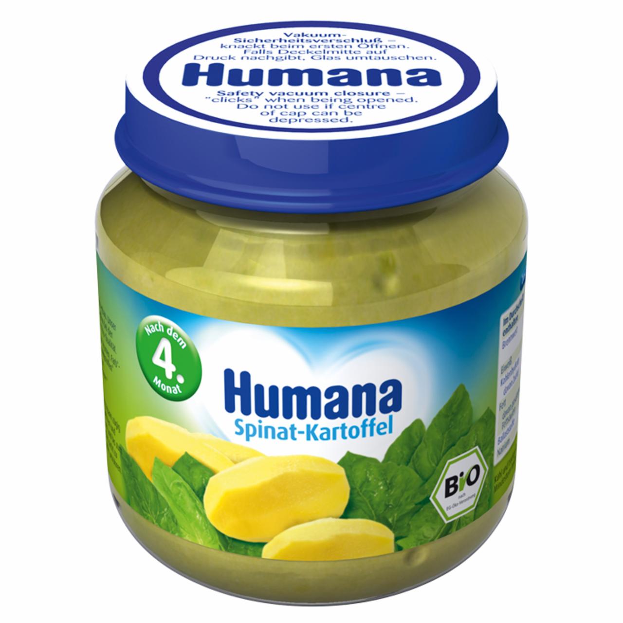 Zdjęcia - Humana Obiadek BIO Szpinak i ziemniaczki puree po 4. miesiącu 125 g