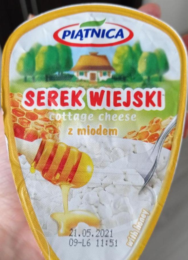 Zdjęcia - Serek wiejski z miodem Piątnica