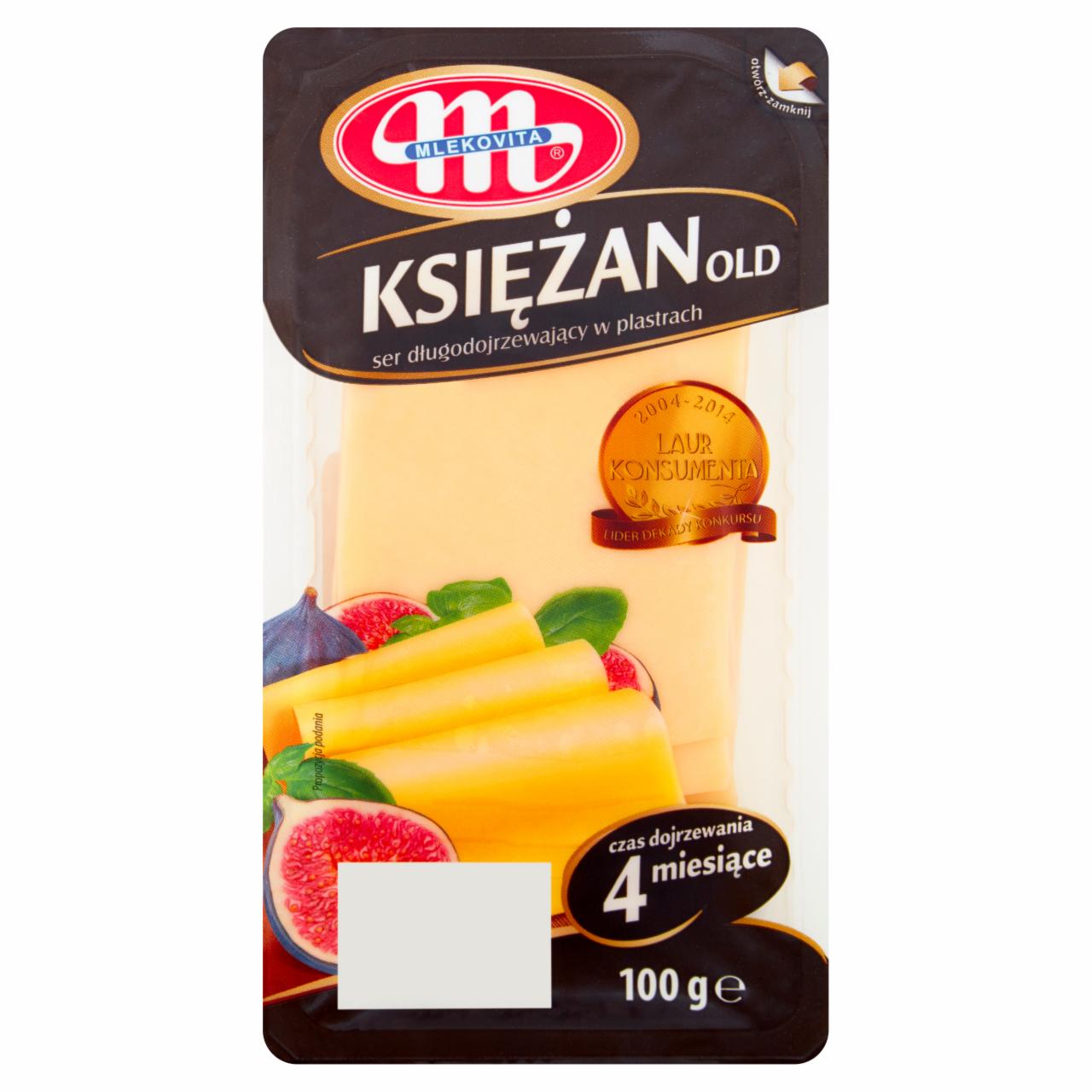 Zdjęcia - Mlekovita Ser długodojrzewający w plastrach Księżan Old 100 g