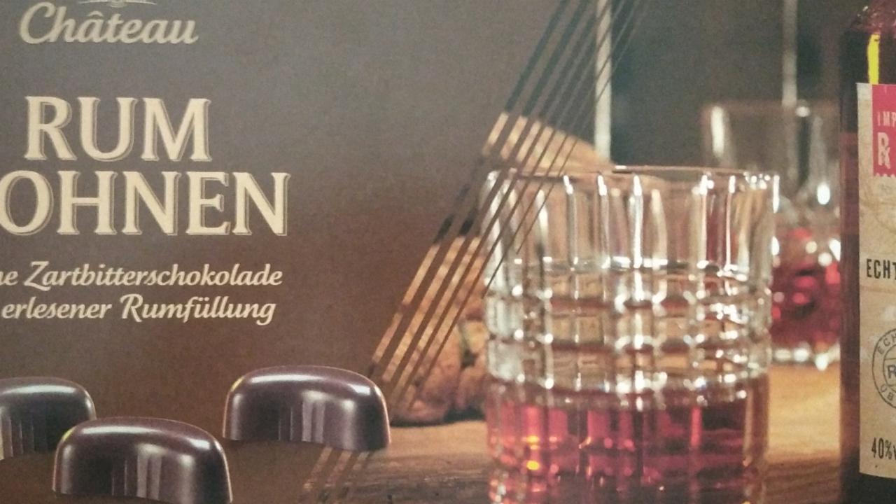 Zdjęcia - Rum bohnen feine zartbittershokolade mit erlesener rumfüllung Chateau