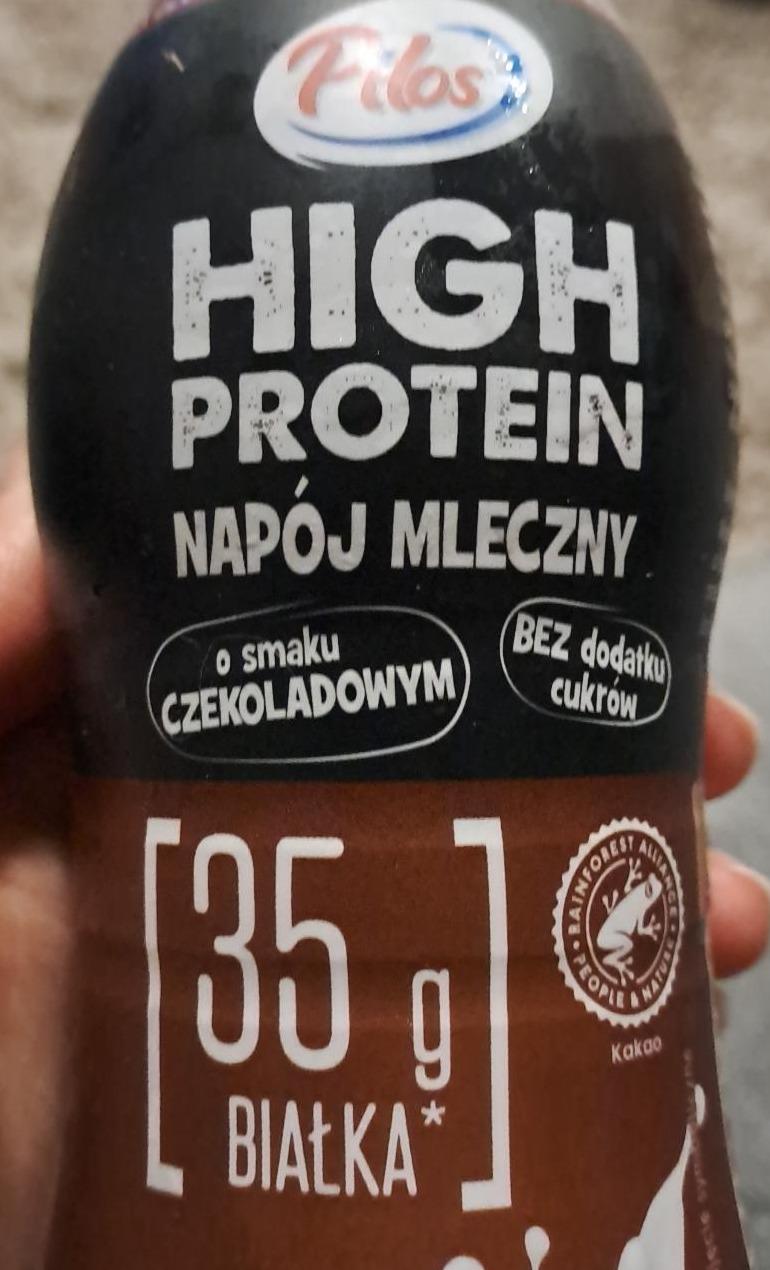 Zdjęcia - High protein napój mleczny o smaku czekoladowym Pilos