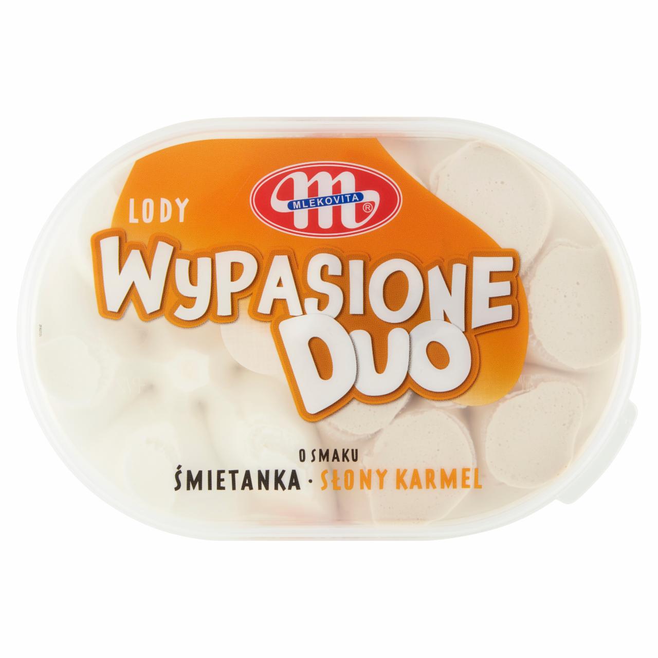 Zdjęcia - Mlekovita Wypasione Duo Lody o smaku śmietanka słony karmel 1 l