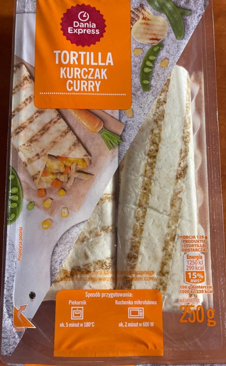 Zdjęcia - Tortilla Kurczak Curry Dania Express