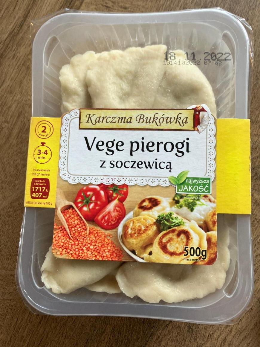 Zdjęcia - Vege pierogi z soczewiça Karczma Bukówka