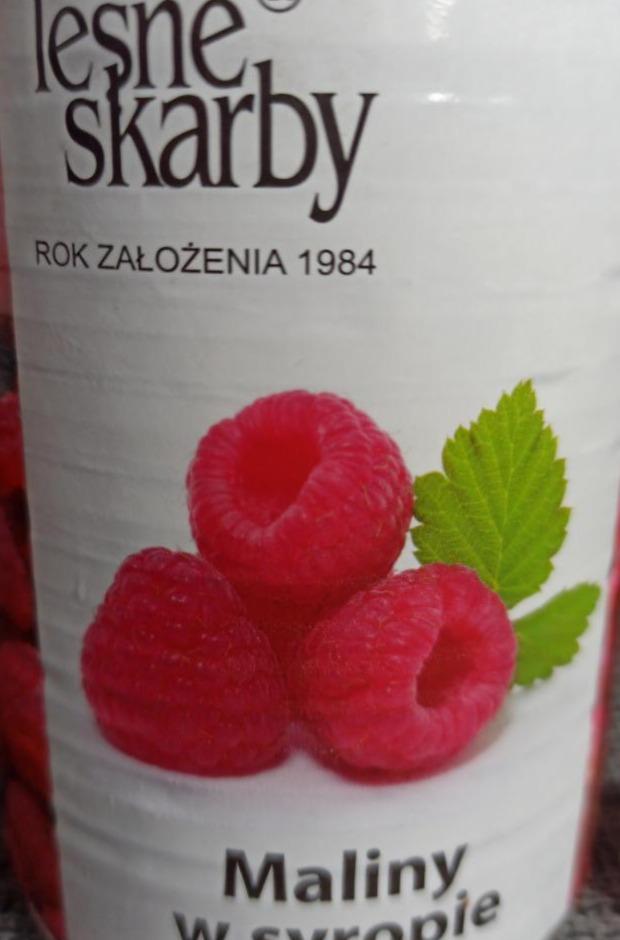 Zdjęcia - Leśne Skarby Maliny w syropie 400 g