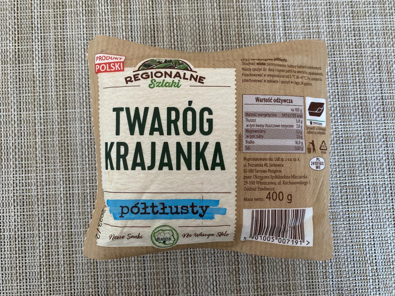 Zdjęcia - Twaróg krajanka półtłusty Regionalne Szlaki 