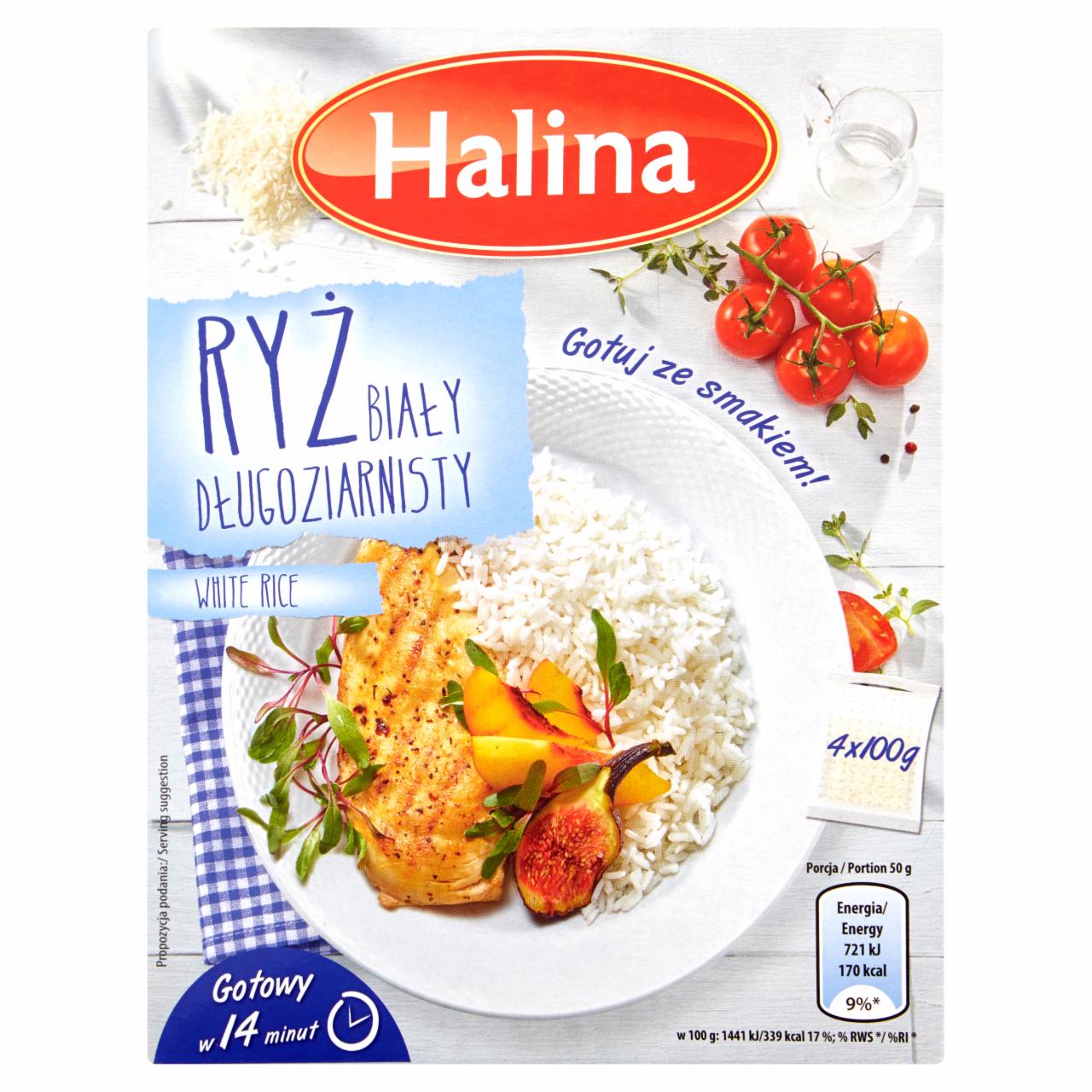 Zdjęcia - Halina Ryż biały długoziarnisty 400 g (4 sztuki)