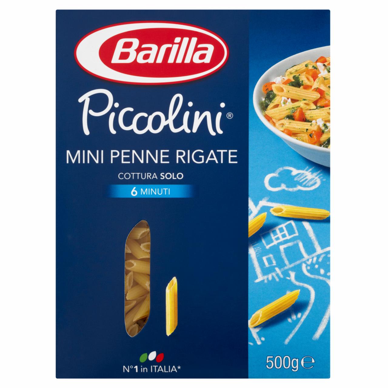 Zdjęcia - Barilla Makaron Piccolini Mini Penne Rigate 500 g