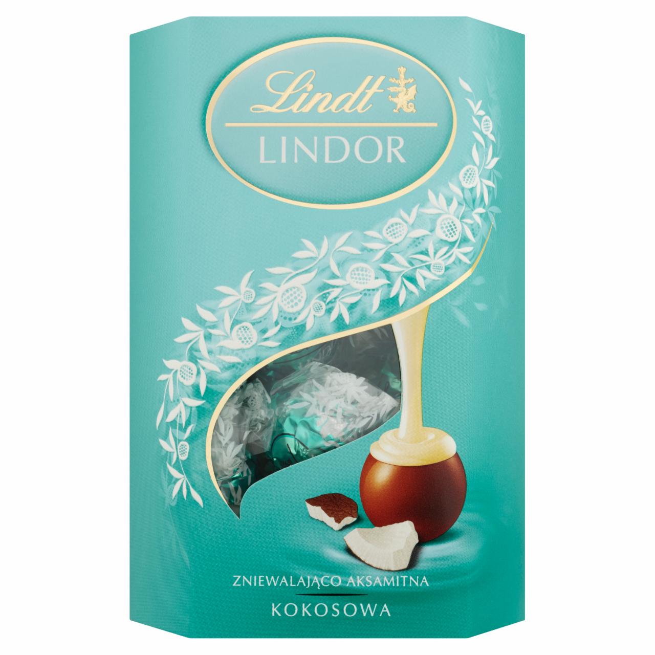 Zdjęcia - Lindt Lindor Kokosowa Pralinki z czekolady mlecznej z nadzieniem 175 g