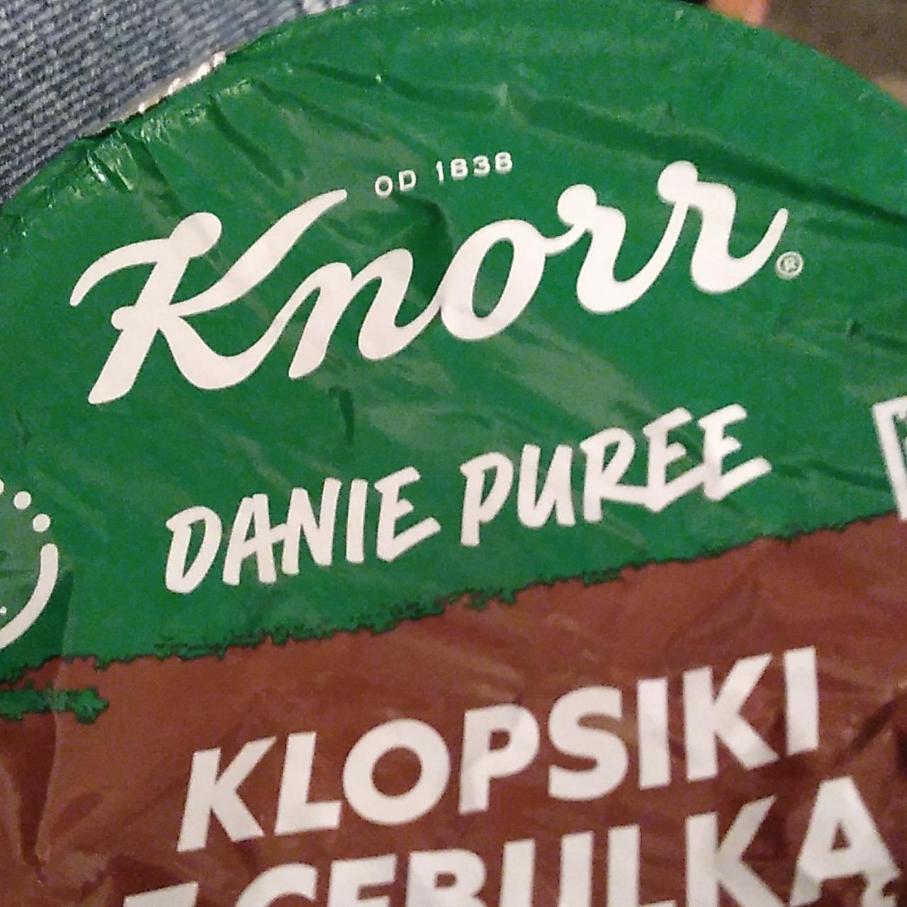 Zdjęcia - Klopsiki z cebulką danie purre Knorr