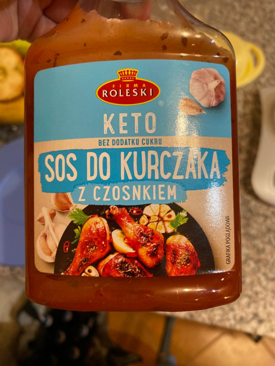 Zdjęcia - keto sos do kurczaka z czosnkiem