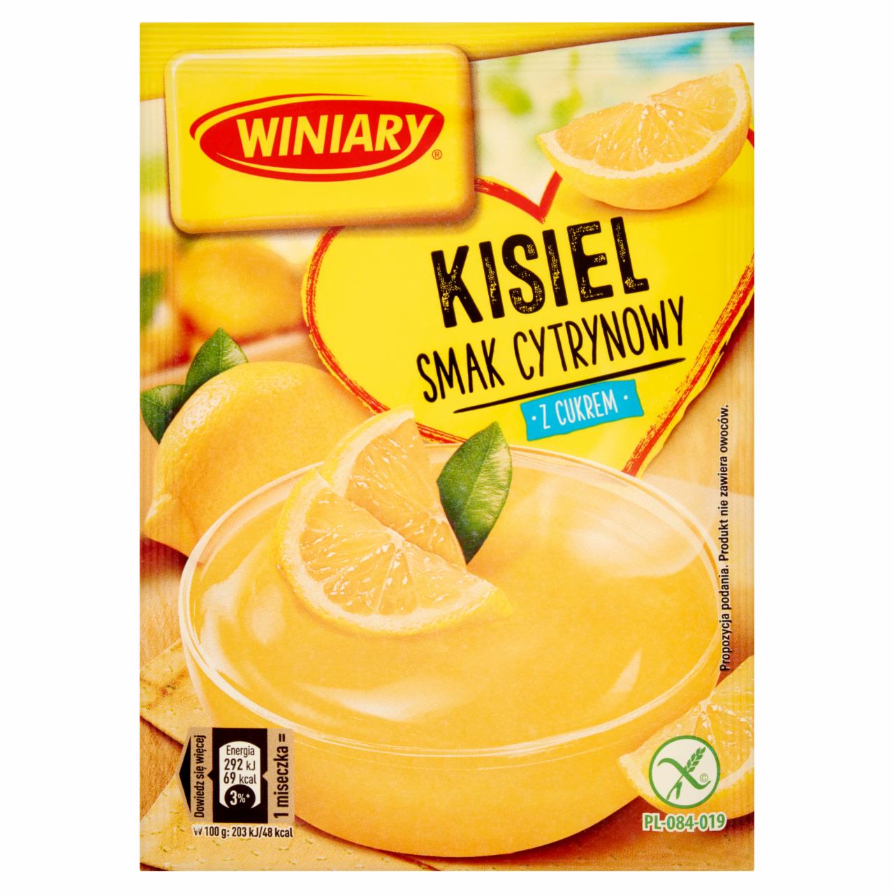 Zdjęcia - Kisiel z cukrem smak cytrynowy 77 g Winiary