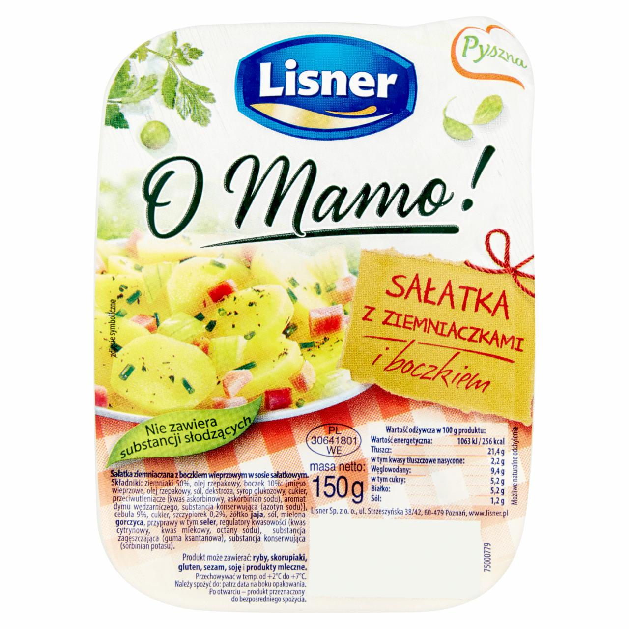 Zdjęcia - Lisner O Mamo! Sałatka z ziemniaczkami i boczkiem 150 g