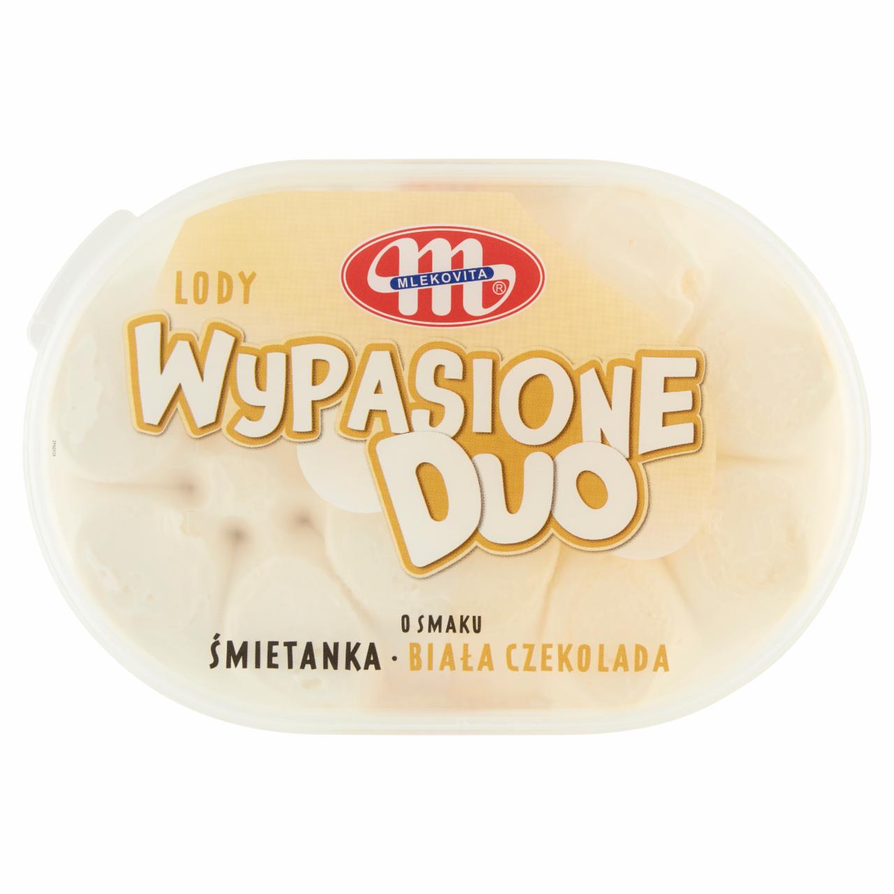 Zdjęcia - Mlekovita Wypasione Duo Lody o smaku śmietanka biała czekolada 1 l