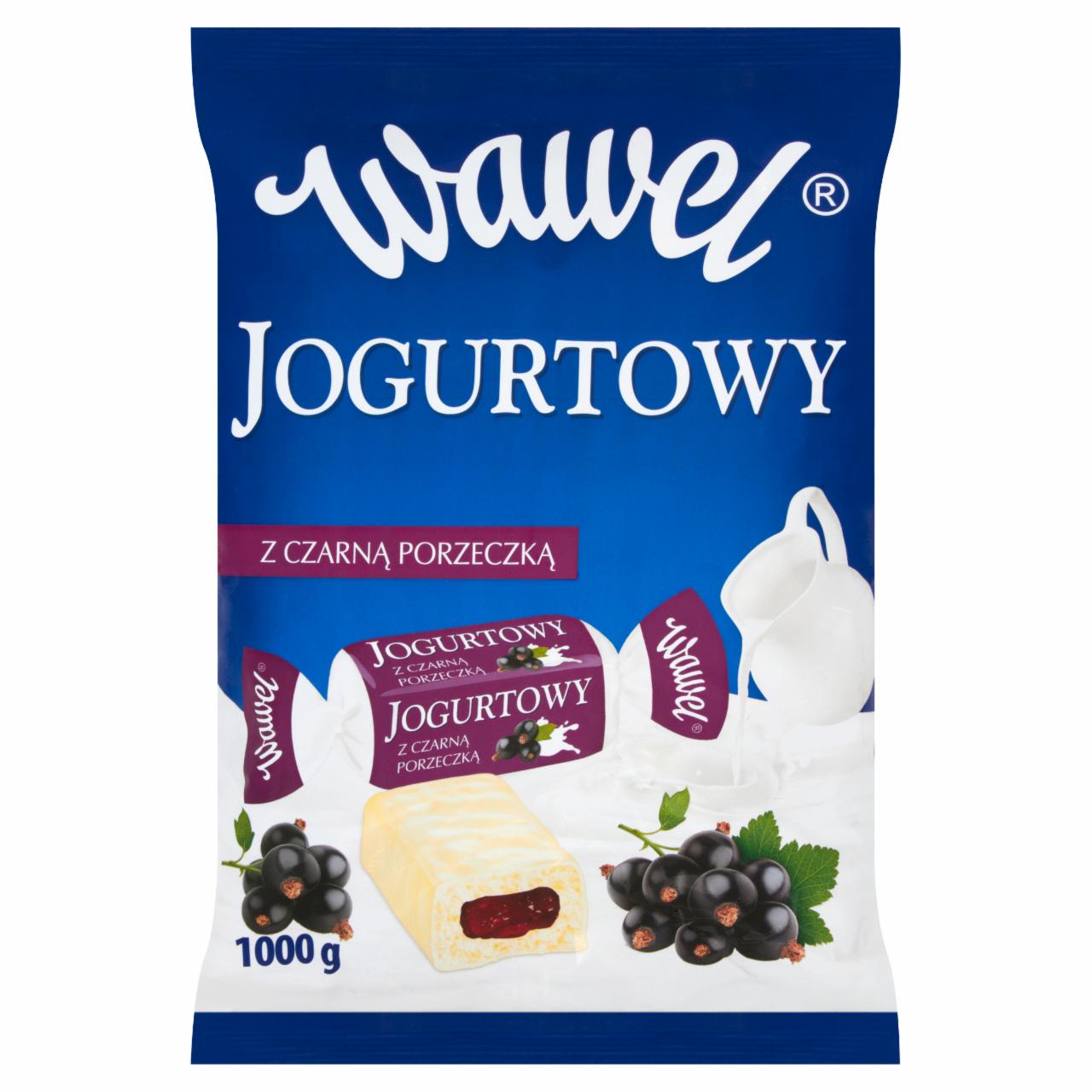 Zdjęcia - Wawel Jogurtowy z czarną porzeczką Cukierki w białej polewie nadziewane 1000 g